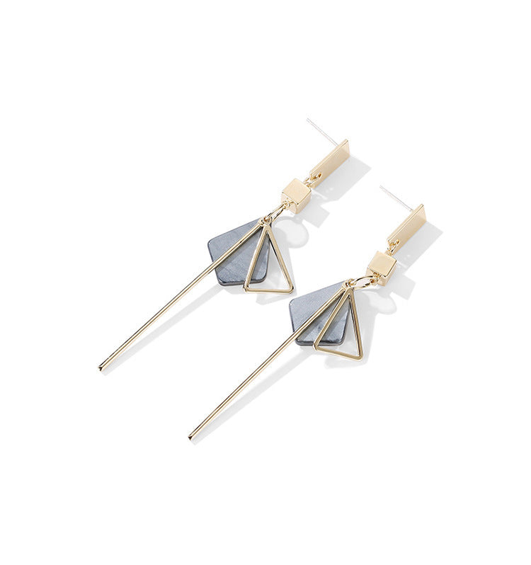 Long style stylish earrings web celebrity earrings with silver needle earrings