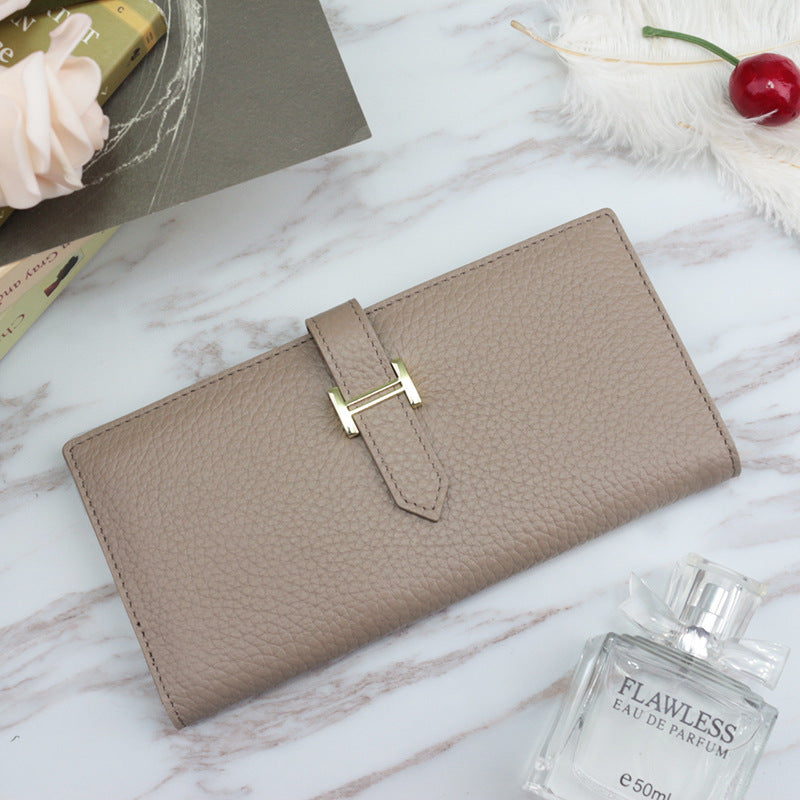 Long wallet with drawstring