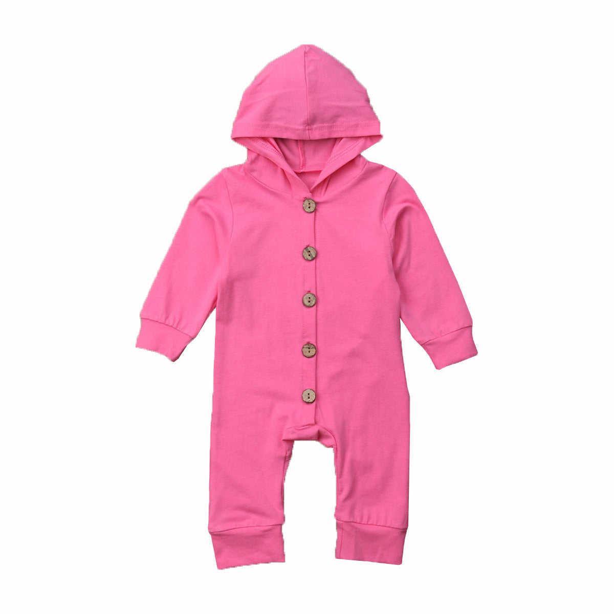 Hooded Single Breasted Baby Romper