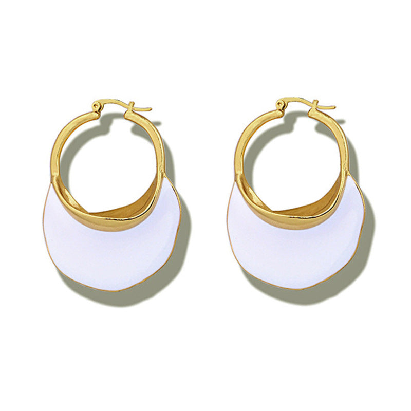Fashionable Retro Exaggerated And Personalized Geometric Exaggerated Stereo Big Earrings
