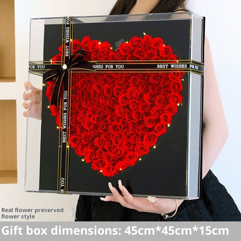 Valentine's Day Birthday Eternal Flower Bouquet Gift Box
