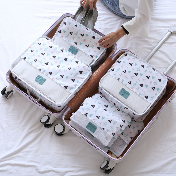 Travel storage bag set of six