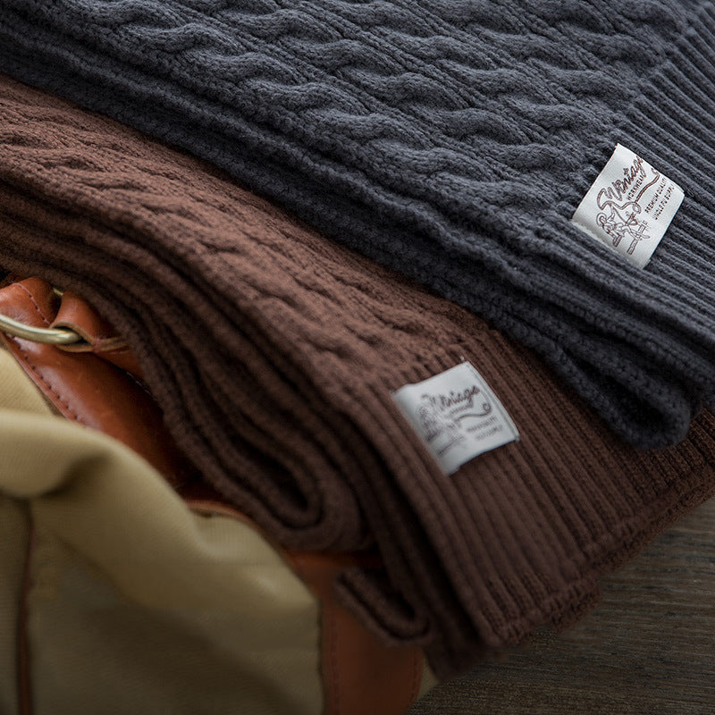 New Warm Scarf Men's Winter Korean Edition