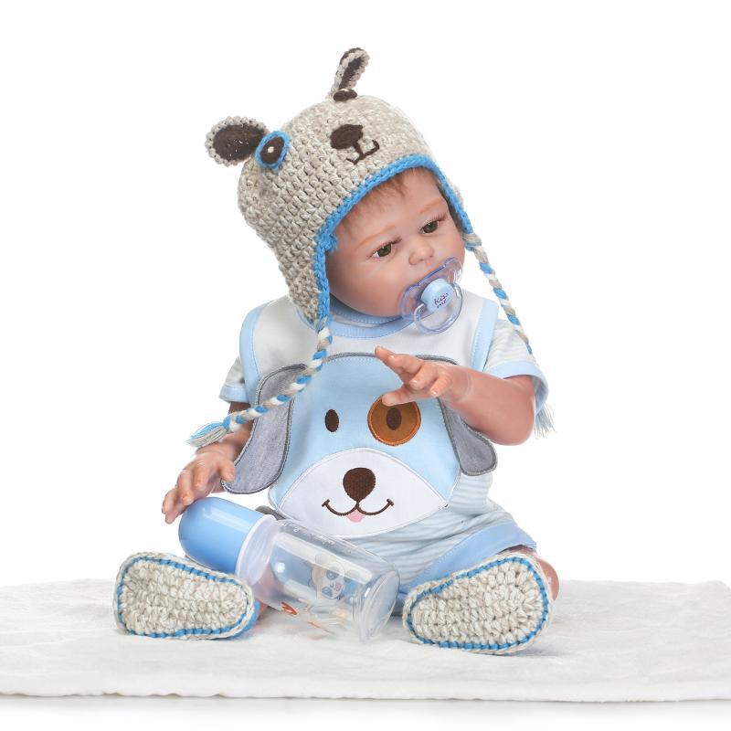 Full Glue Can Enter The Water Bath Toy Simulation Baby Doll