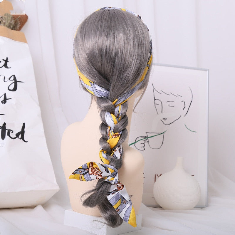 Women''s Net Red Head Rope  Braided Hair Retro Ribbon