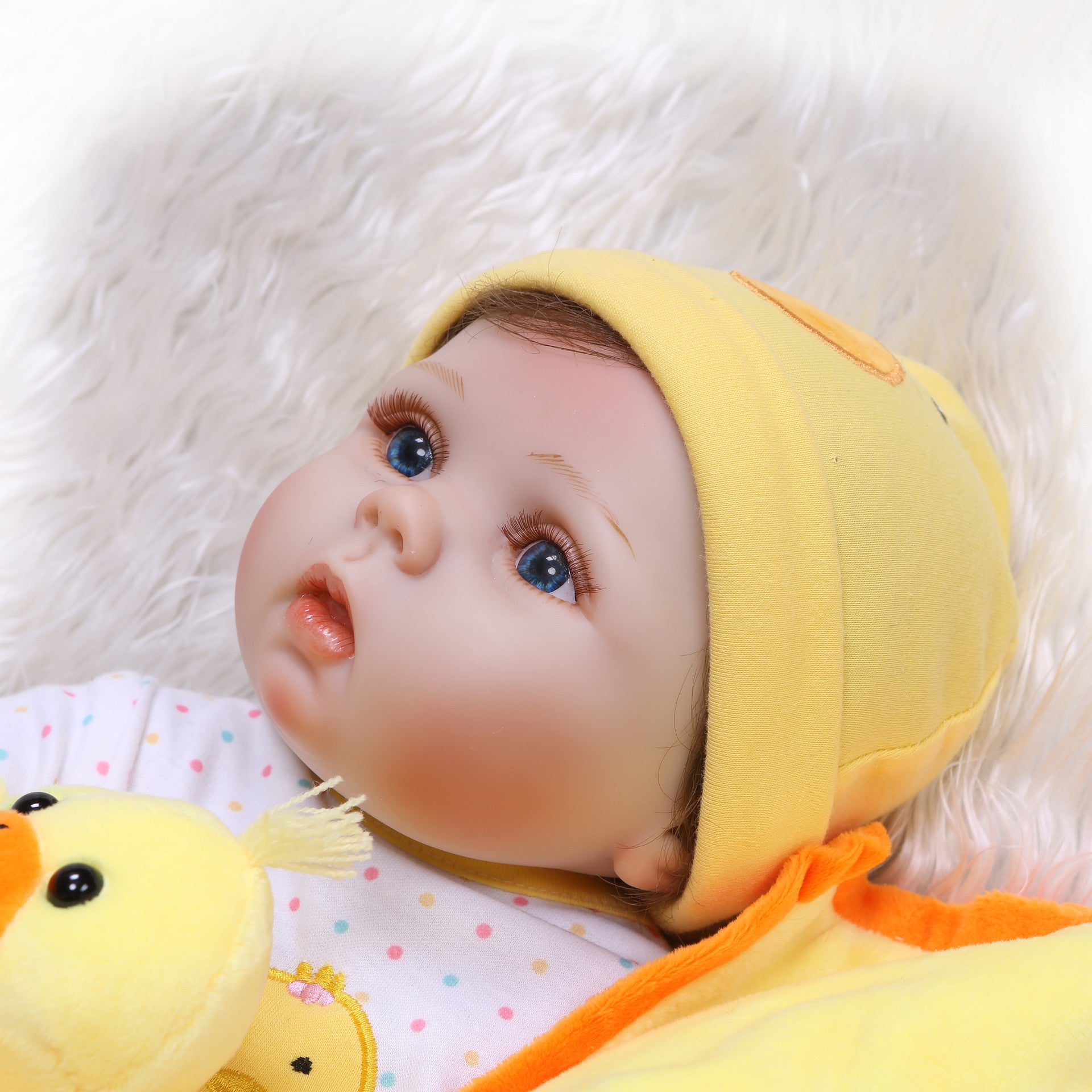 All-Plastic Simulation Baby Doll, Baby Clothing Model Cute Doll