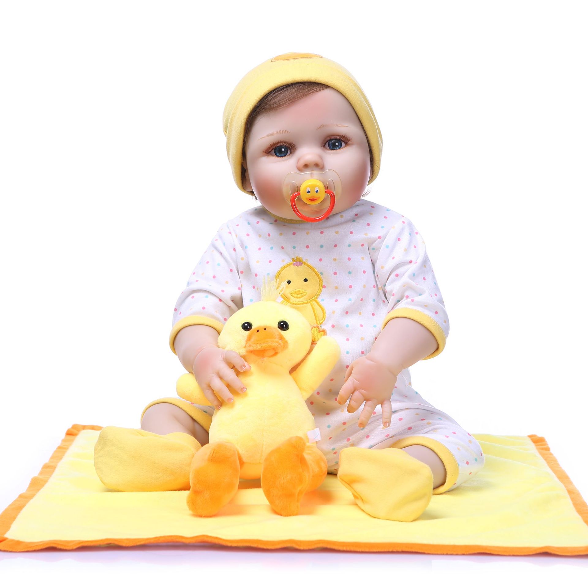 All-Plastic Simulation Baby Doll, Baby Clothing Model Cute Doll