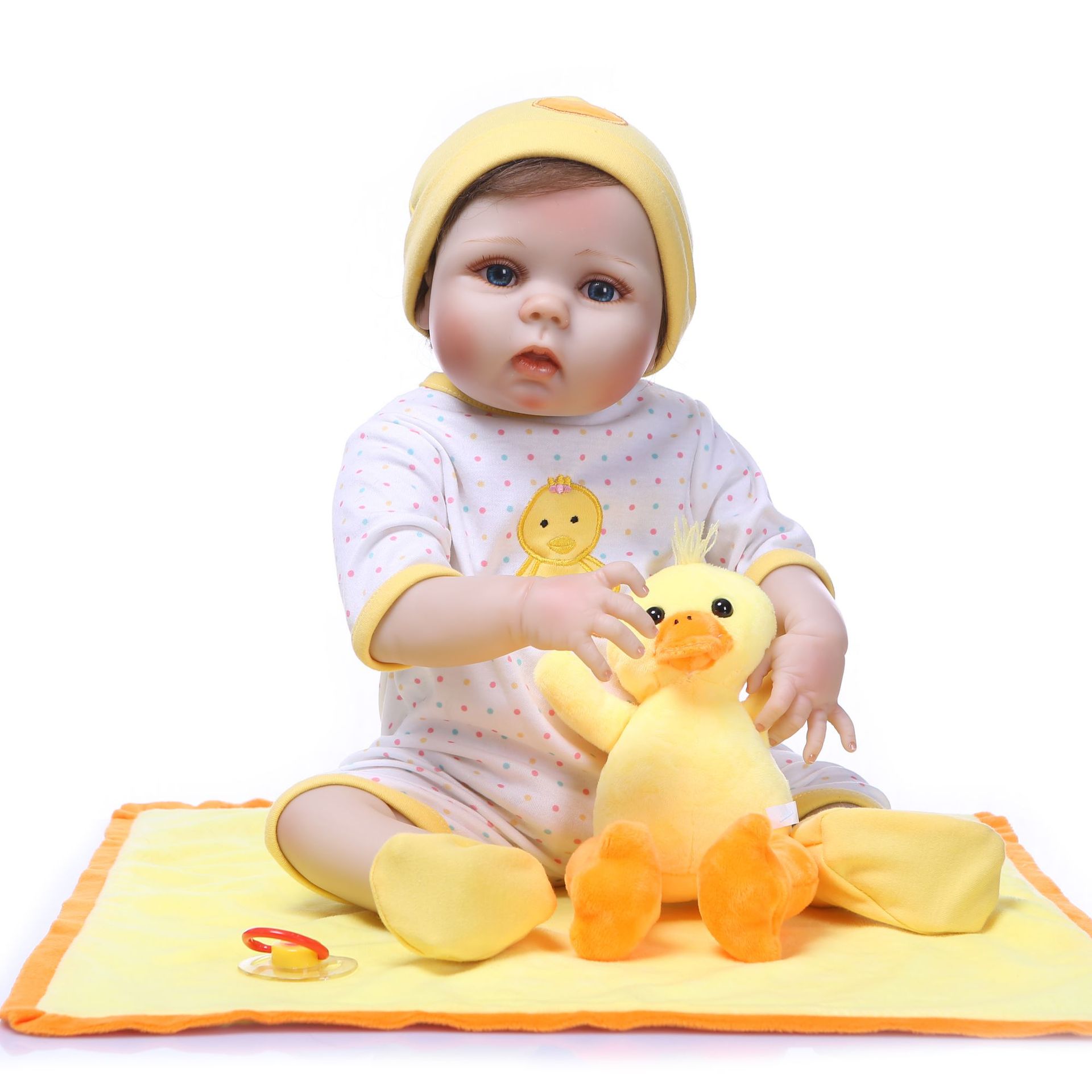 All-Plastic Simulation Baby Doll, Baby Clothing Model Cute Doll