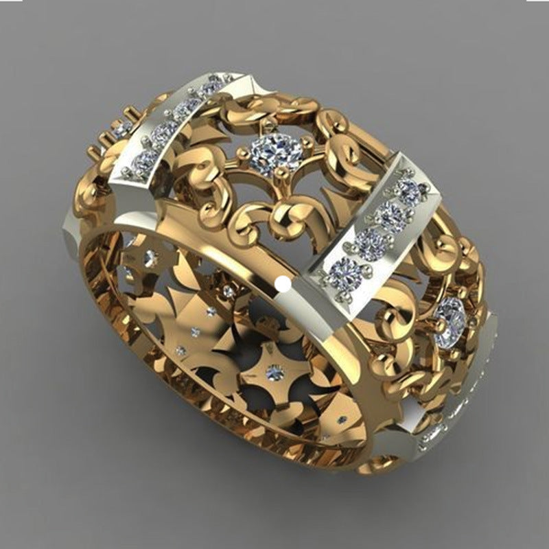 Retro European And American Zircon Female Japanese And Korean Ring