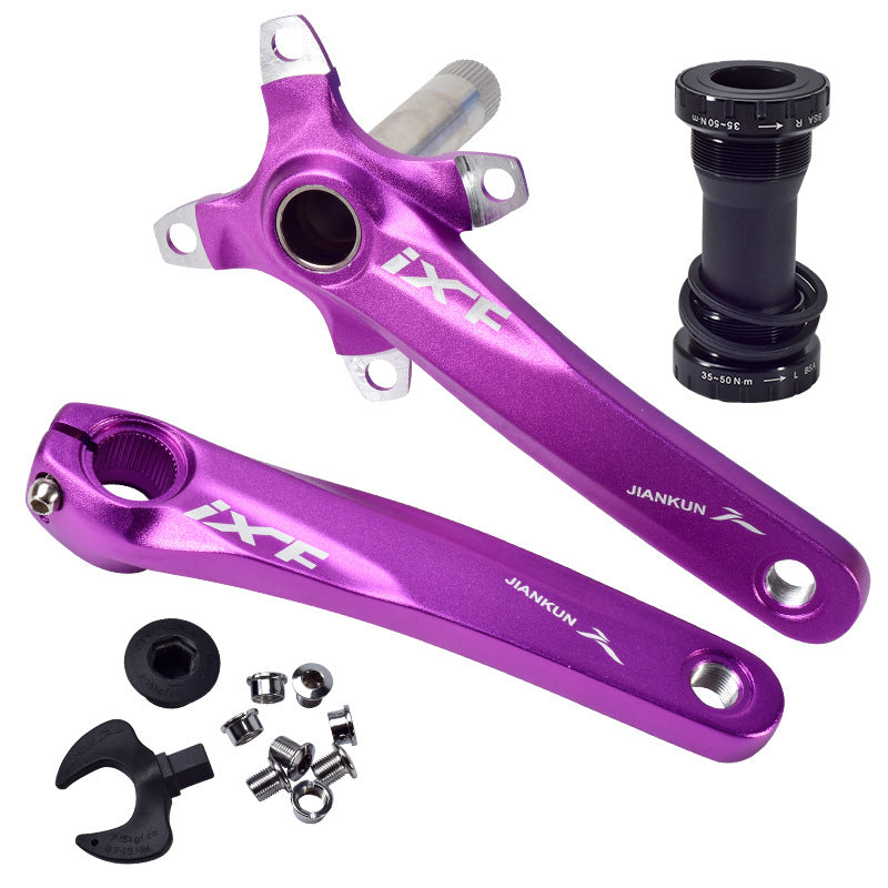 Mountain Bike Hollow Integrated Aluminum Alloy Crank