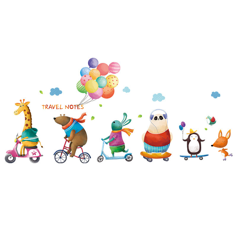 Cartoon kids Room Layout Wallpaper Self-Adhesive