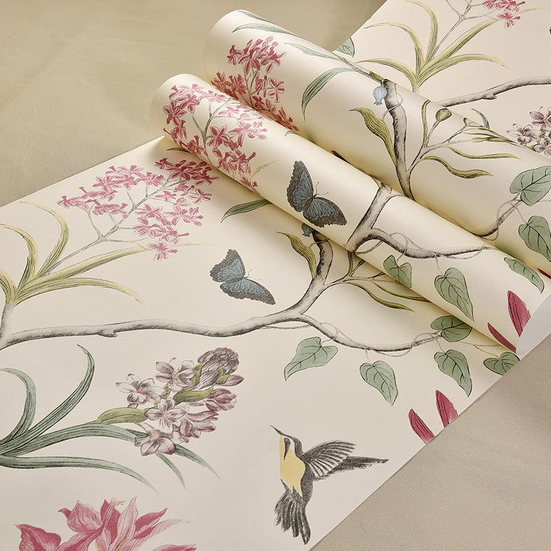 Retro American Country Wallpaper Fresh 3D Three-dimensional Non-woven Wallpaperer