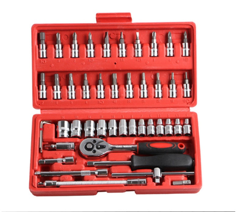 46-piece Socket Wrench Set Repair Car Ratchet Wrench