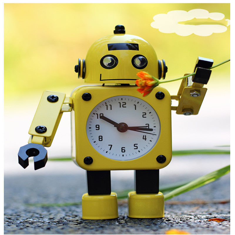 Deformation Robot Alarm Clock Creative Student Small Alarm Clock