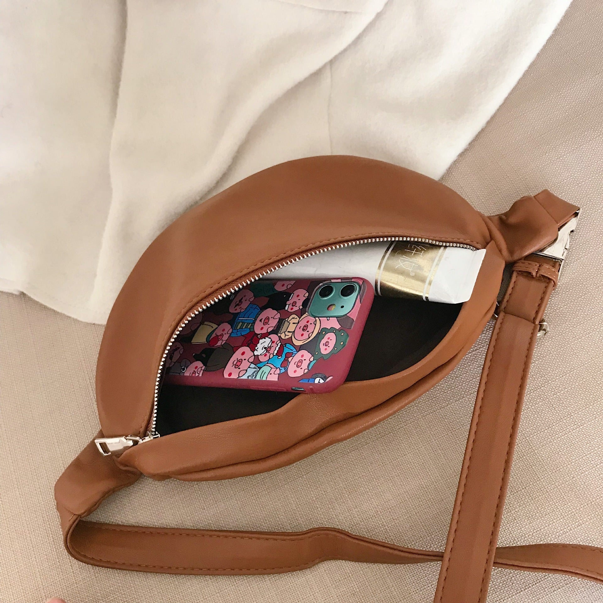 Simple Literary Retro Ins Unisex Shoulder Messenger Chest Bag