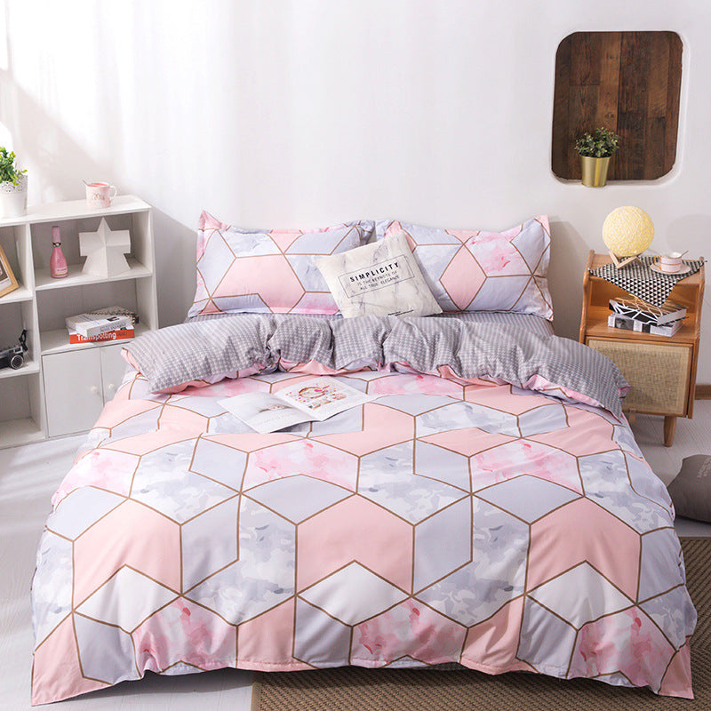 Aloe Cotton Simple Style Fashion Bedding Four-piece Set