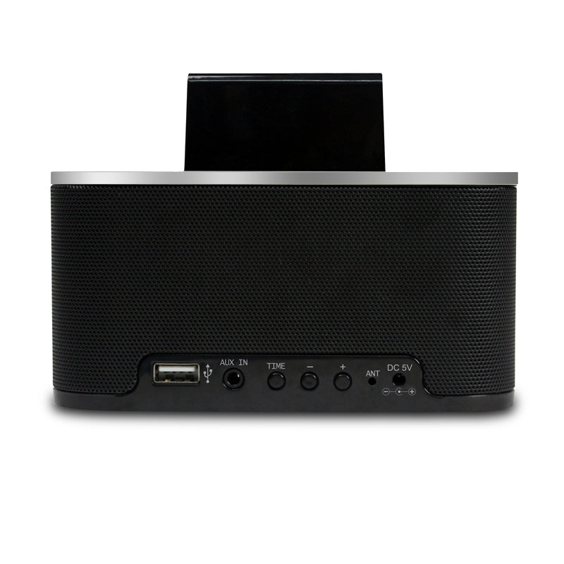Multifunctional Music Alarm Clock Big Ringtone Metal Bluetooth Speaker Radio