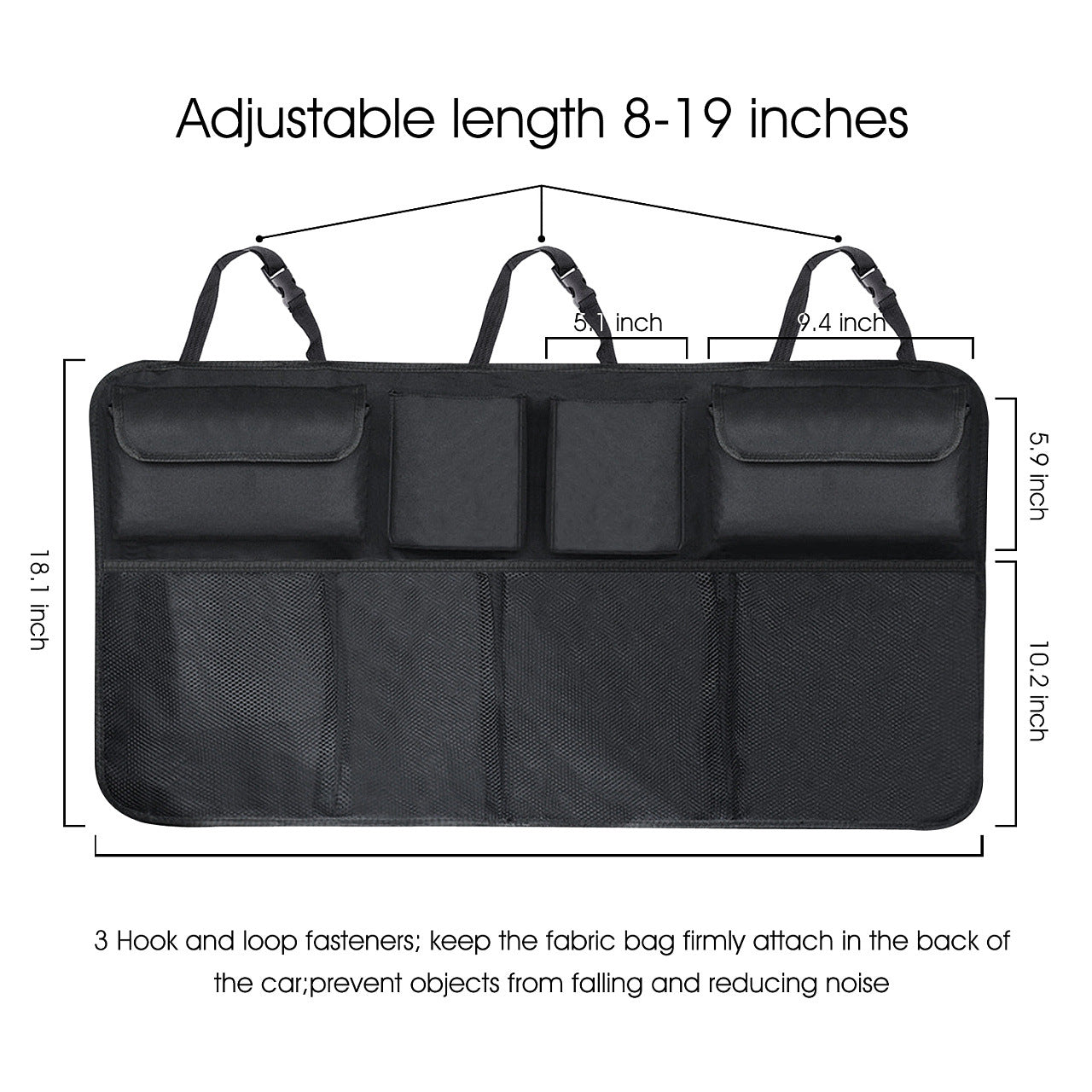 Car Foldable Trunk Storage Hanging Bag Storage Bag