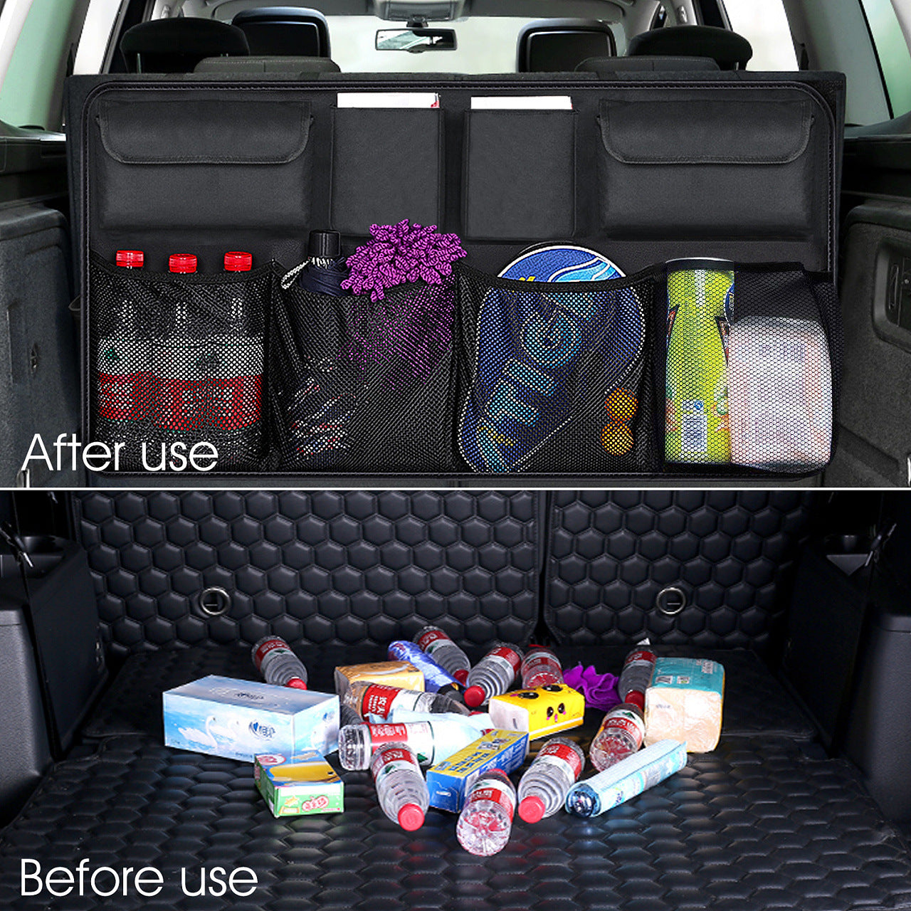 Car Foldable Trunk Storage Hanging Bag Storage Bag