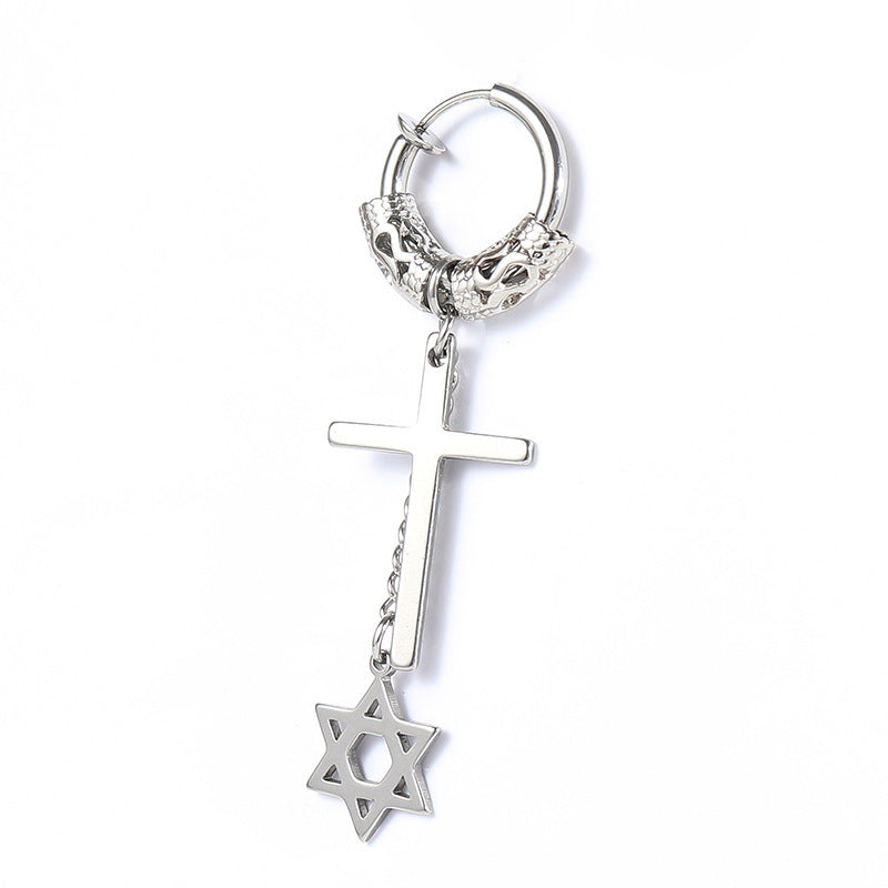 Trendy male earrings dark street earrings