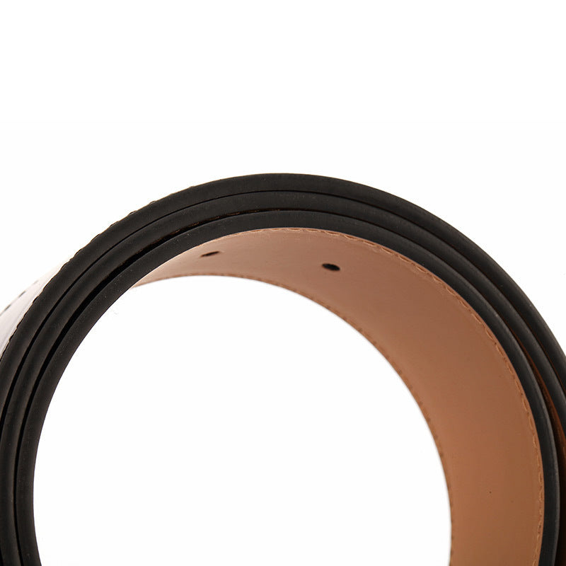 Ceinture large en cuir pour doudoune et manteau