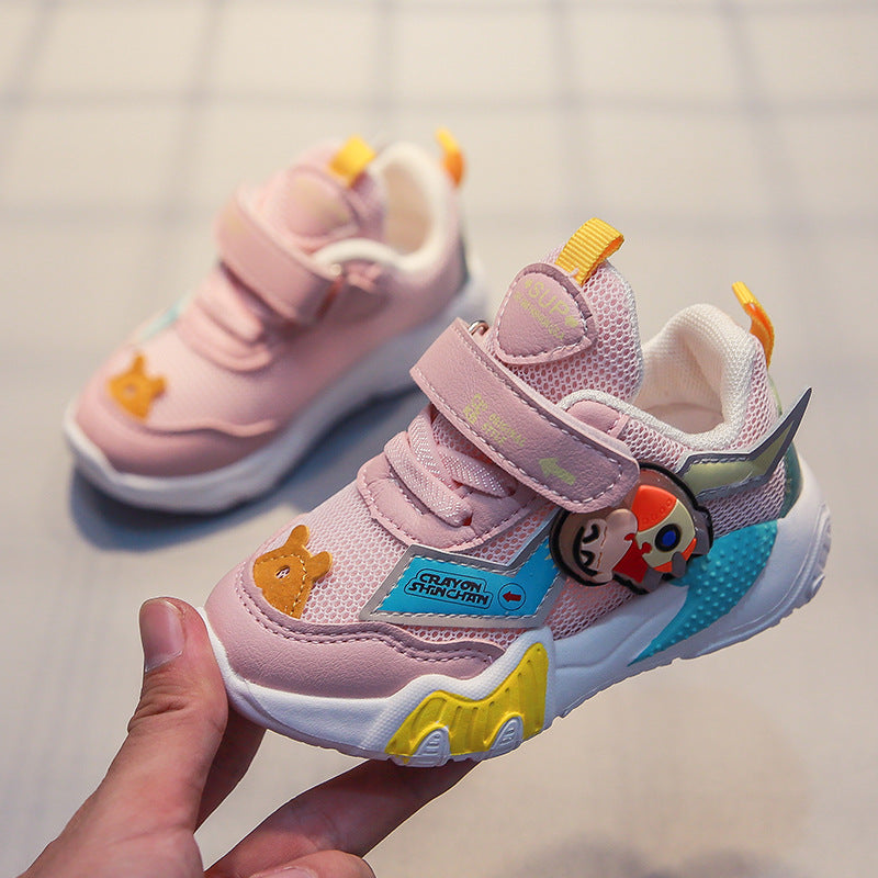 Children's Sports Soft-soled Breathable Net Shoes