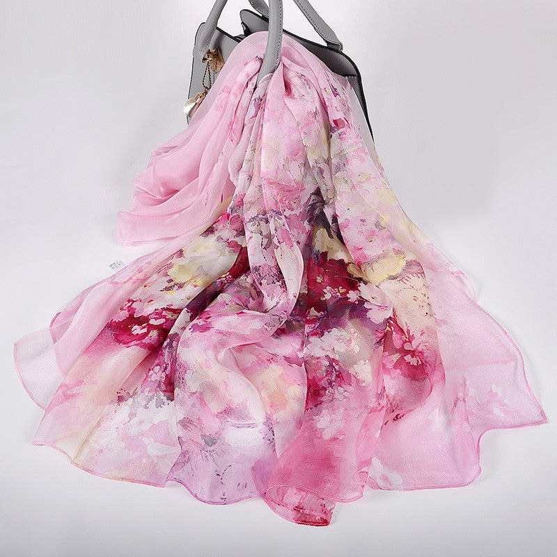New Style Mulberry Silk Long Silk Scarf