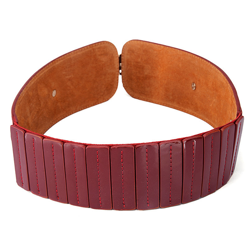 Manteau avec Large Ceinture Élastique