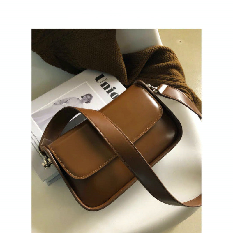 Sac à main bandoulière en cuir de vachette véritable de créateur de niche