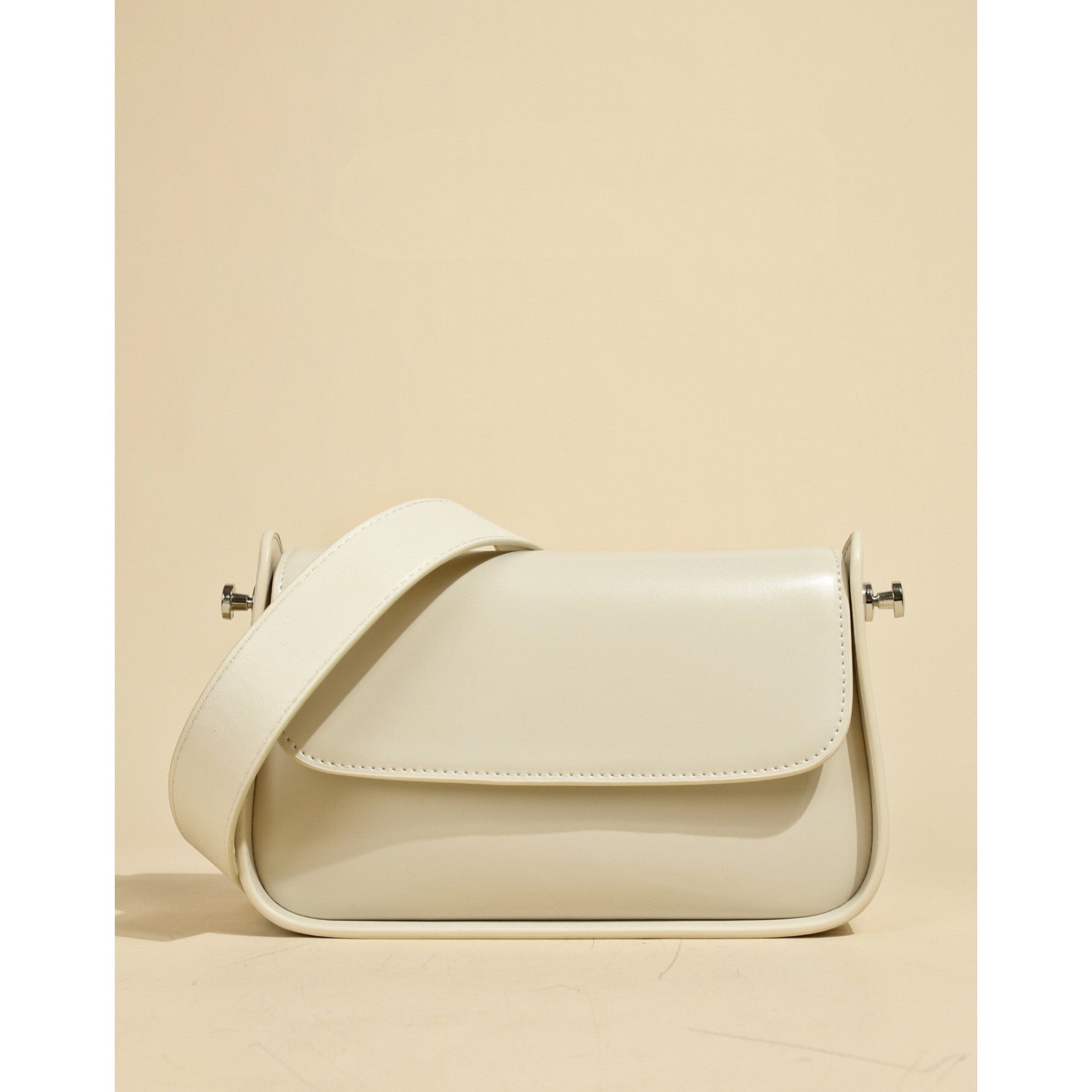 Sac à main bandoulière en cuir de vachette véritable de créateur de niche