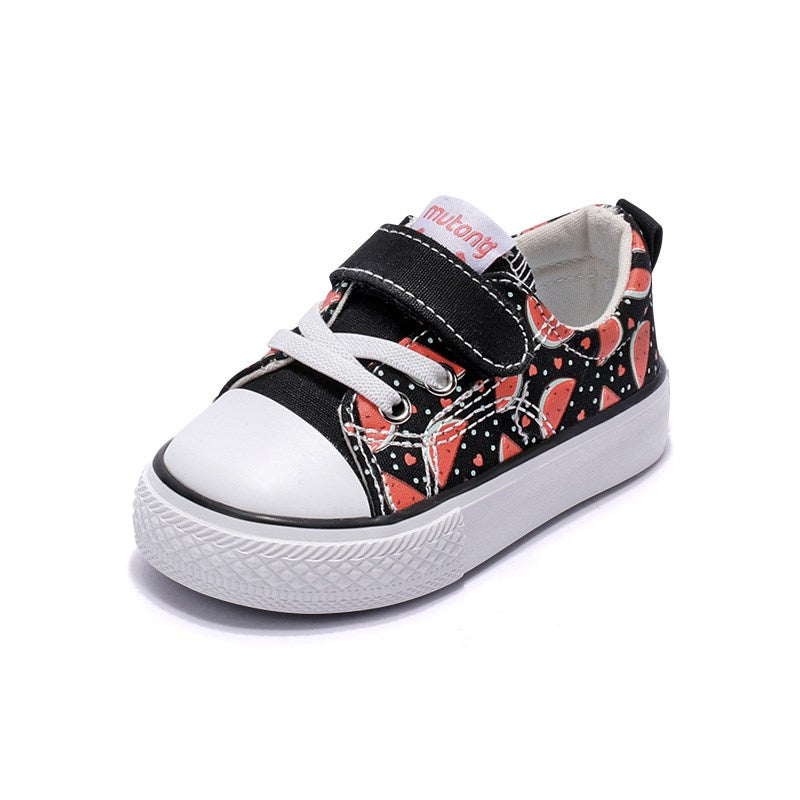 Soft-soled Non-slip Girls' Baby Canvas Sneakers