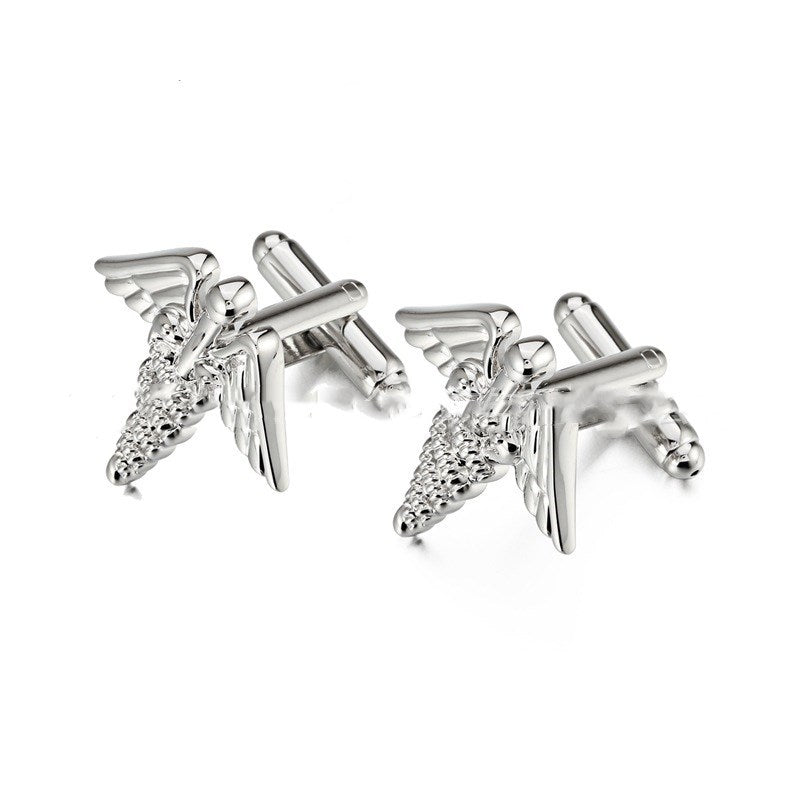 Mercury's Scepter Scepter Men's French Cufflinks