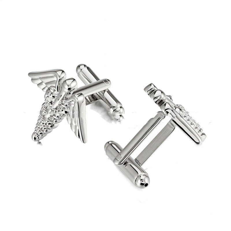 Mercury's Scepter Scepter Men's French Cufflinks