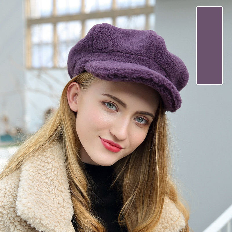 Women's Winter Sheep Shearing Thickened Warm Cap