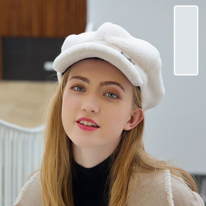 Women's Winter Sheep Shearing Thickened Warm Cap