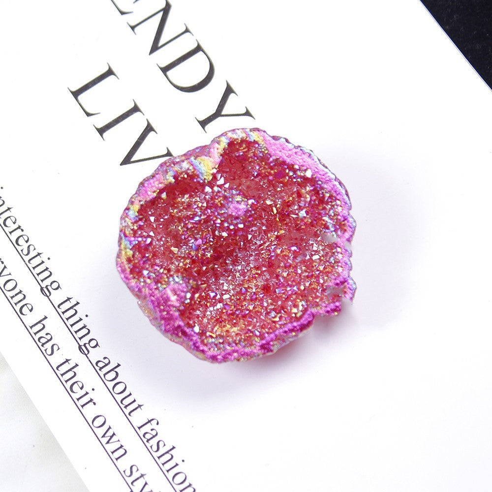Natural Crystal Plating Color Irregular Agate Geode Cornucopia