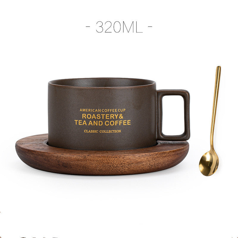 American Retro Coffee Cup And Saucer Set