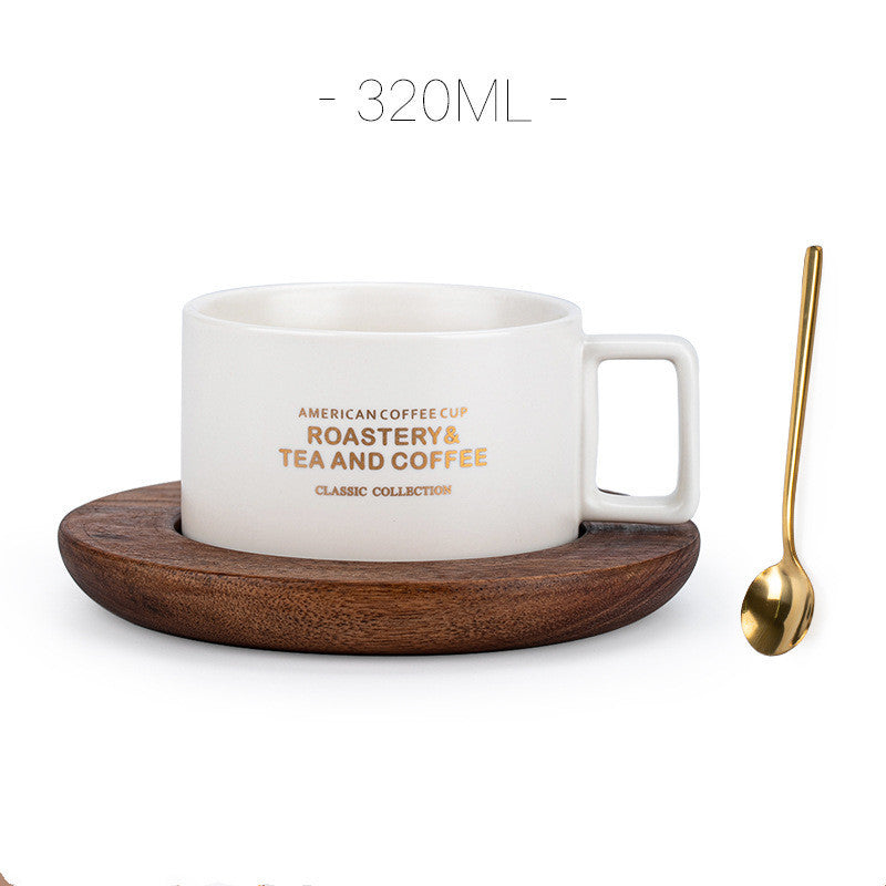 American Retro Coffee Cup And Saucer Set