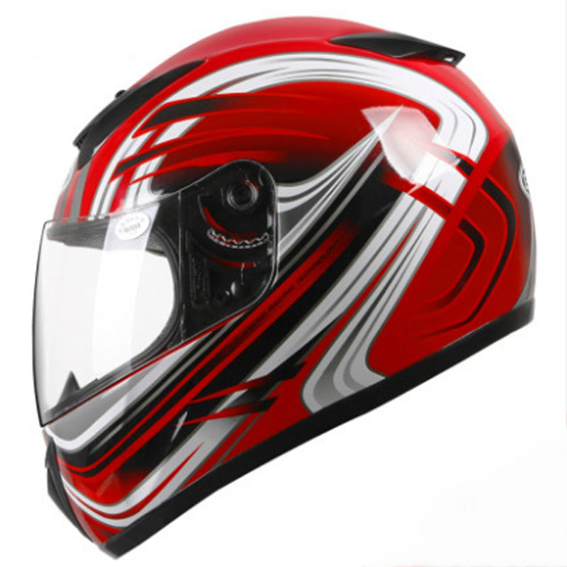 Casque de moto électrique intégral pour homme
