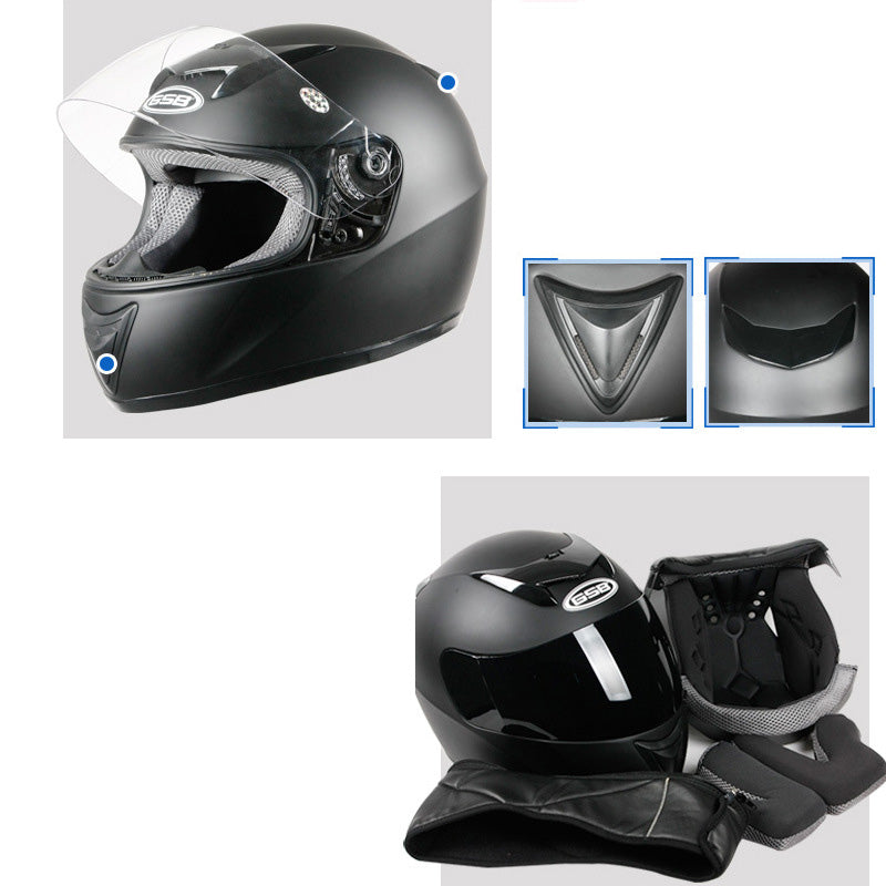 Casque de moto électrique intégral pour homme