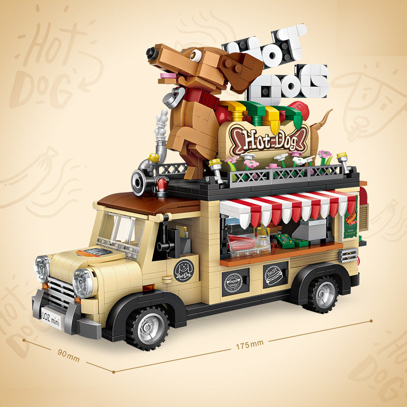 Children's Puzzle Toy Boutique Car Assembled With Building Blocks