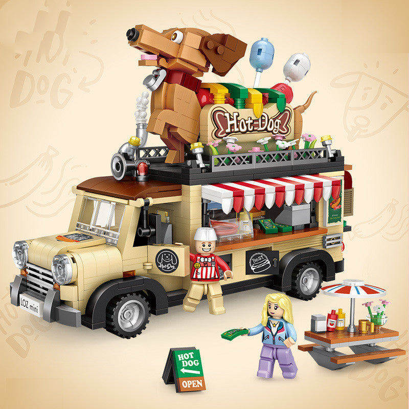 Children's Puzzle Toy Boutique Car Assembled With Building Blocks