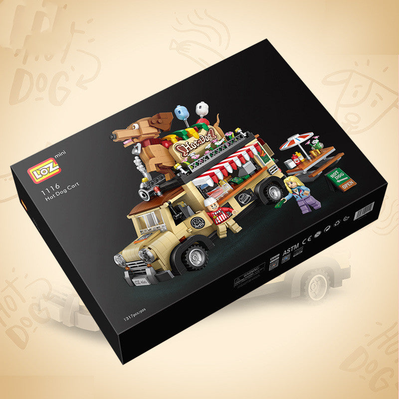 Children's Puzzle Toy Boutique Car Assembled With Building Blocks