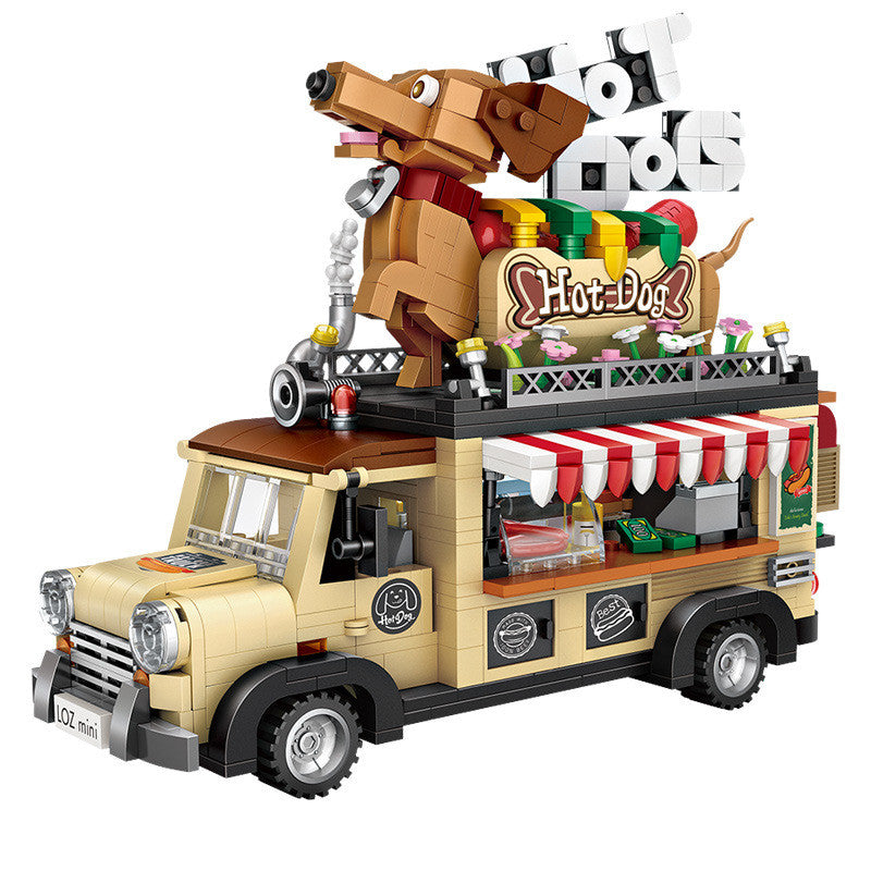 Children's Puzzle Toy Boutique Car Assembled With Building Blocks