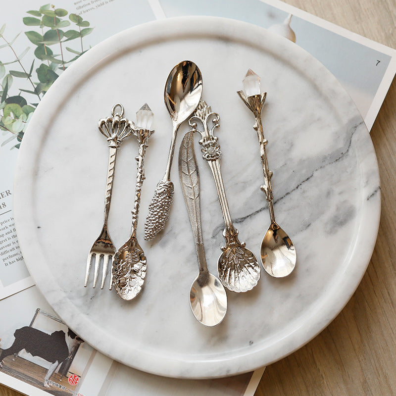 European And American Retro Coffee Spoon Dessert Spoon