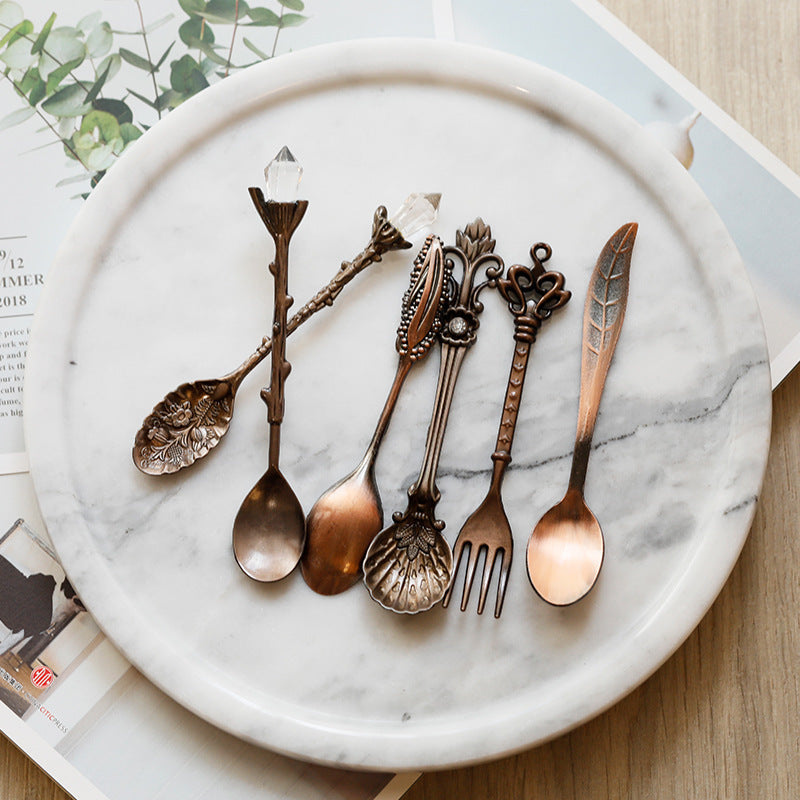 European And American Retro Coffee Spoon Dessert Spoon