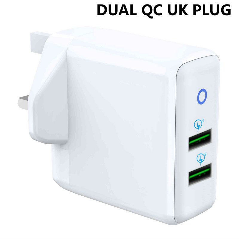 Smart Phone Charger 2 Port USB Fast Charge