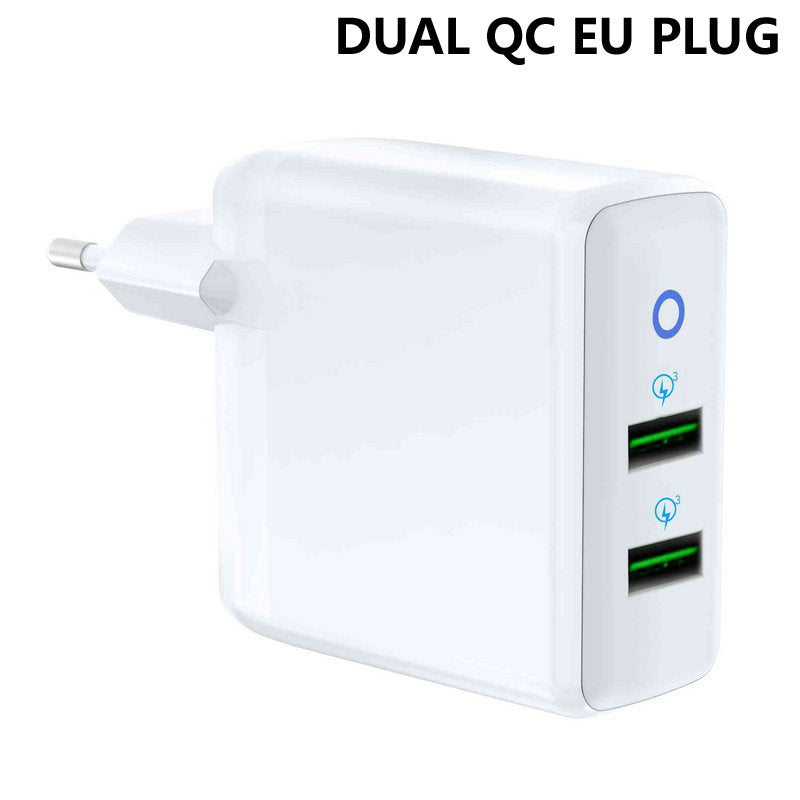Smart Phone Charger 2 Port USB Fast Charge