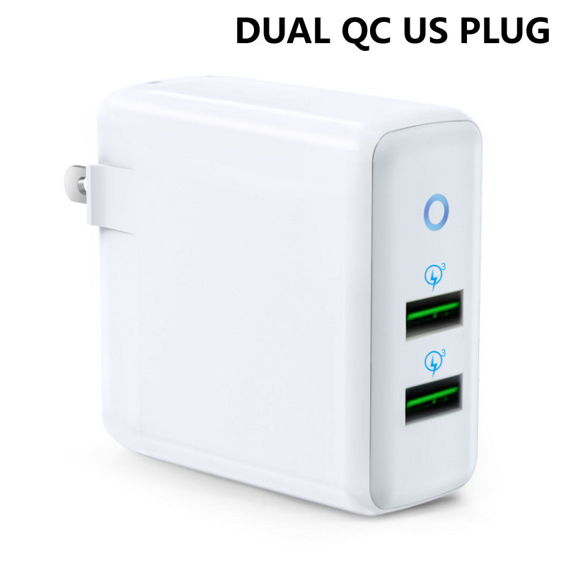 Smart Phone Charger 2 Port USB Fast Charge