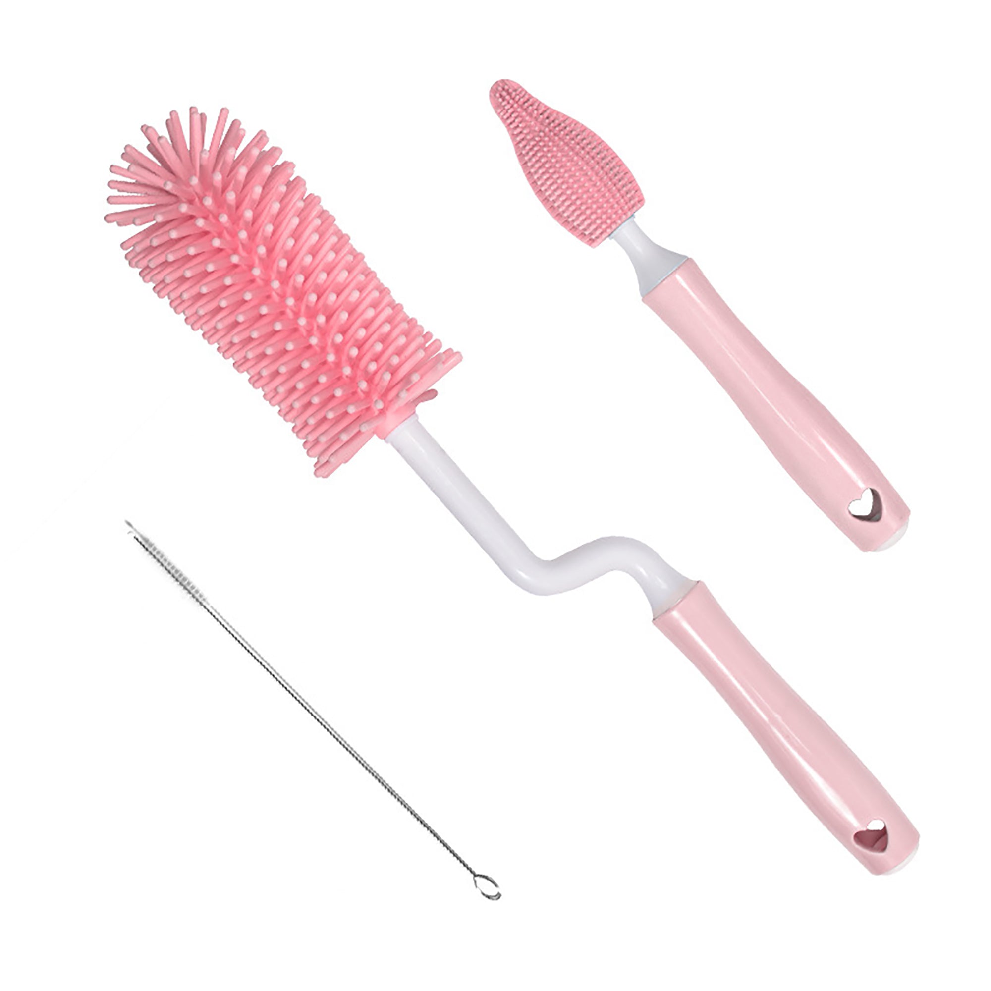 Brosse à Biberon en Silicone Brosse de Nettoyage de Biberon à Paille
